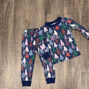 Hanna Andersson Multicolor Tree Print Pajama Set